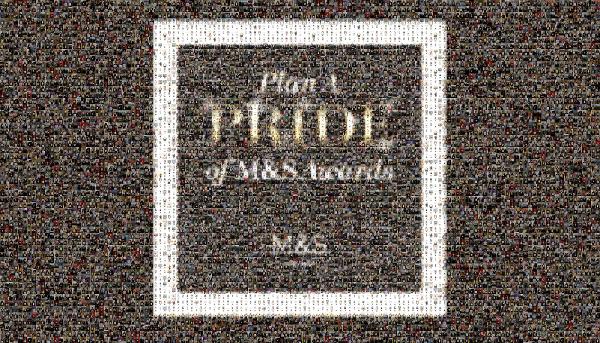 Pride Text photo mosaic