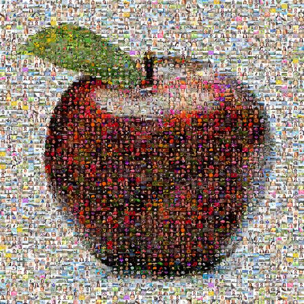 Apple photo mosaic