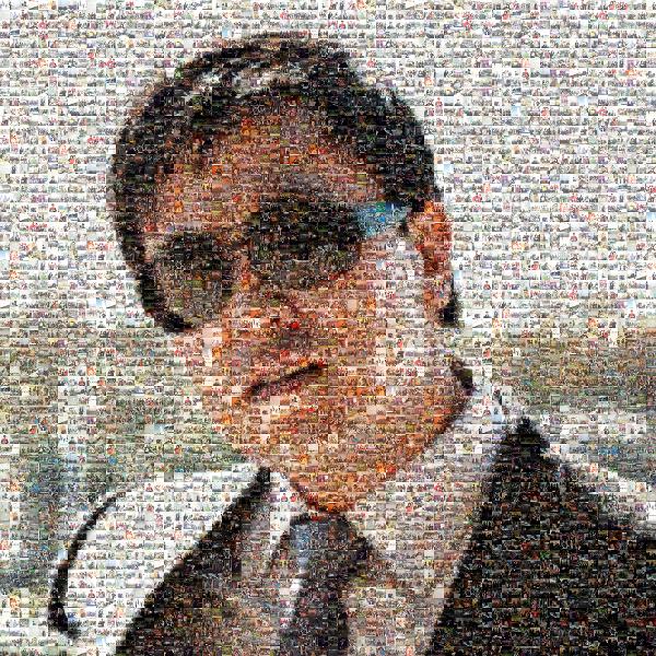 Fun-loving Businessman photo mosaic