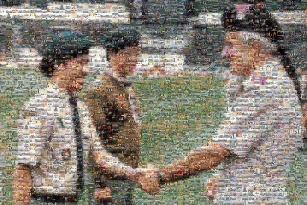 Handshake photo mosaic