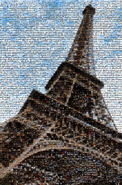The Eiffel Tower photo mosaic