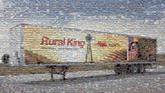 business company corporate text slogan motto object trailer rural king farms vehicle truck