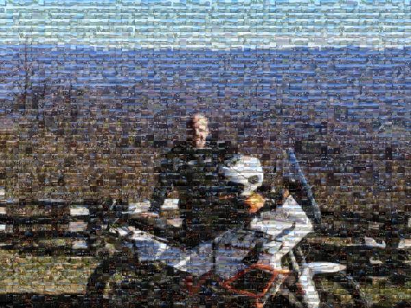 Motorcycle Trip photo mosaic