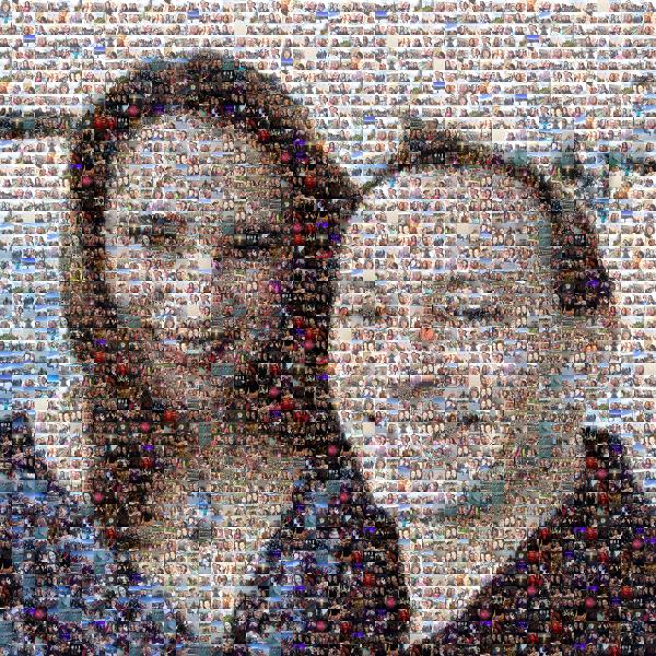 Couple by the Ocean photo mosaic