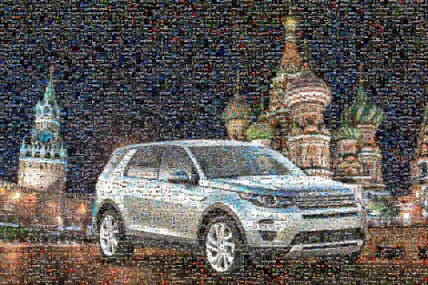 Russian Road Trip photo mosaic