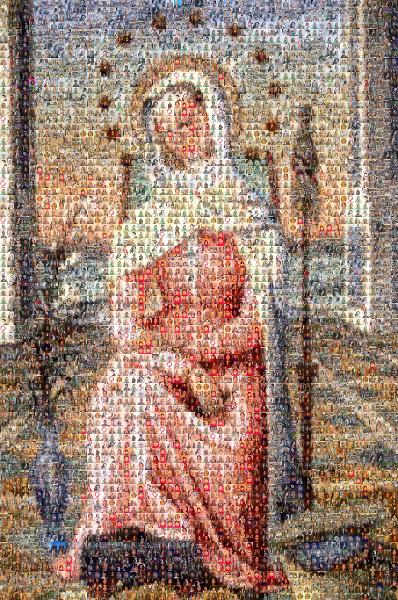 A Religious Painting photo mosaic