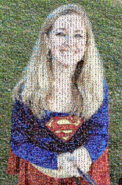 Superwoman photo mosaic