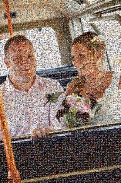 The Wedding Couple photo mosaic