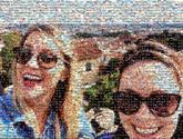 friends girls sunglasses people faces fun group selfie vacation