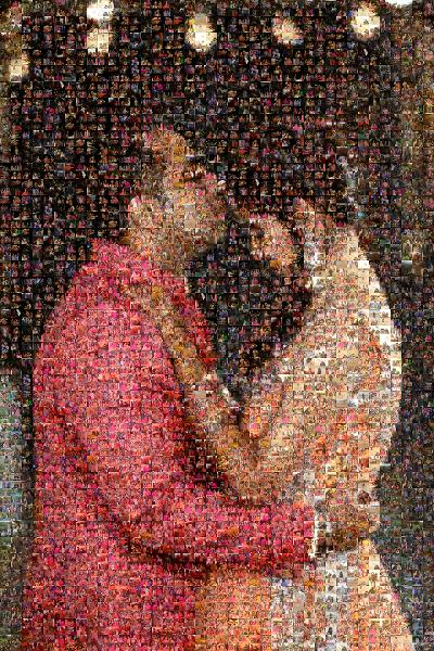 A Sweet Kiss photo mosaic