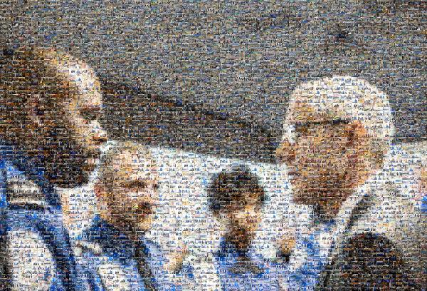People in Conversation photo mosaic