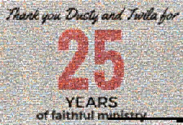 25 Years of Ministry photo mosaic