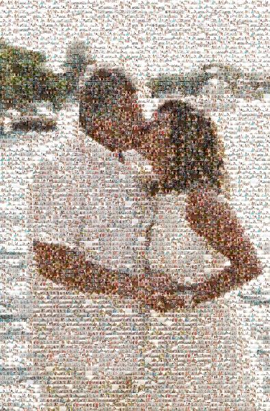Wedding by the Beach photo mosaic