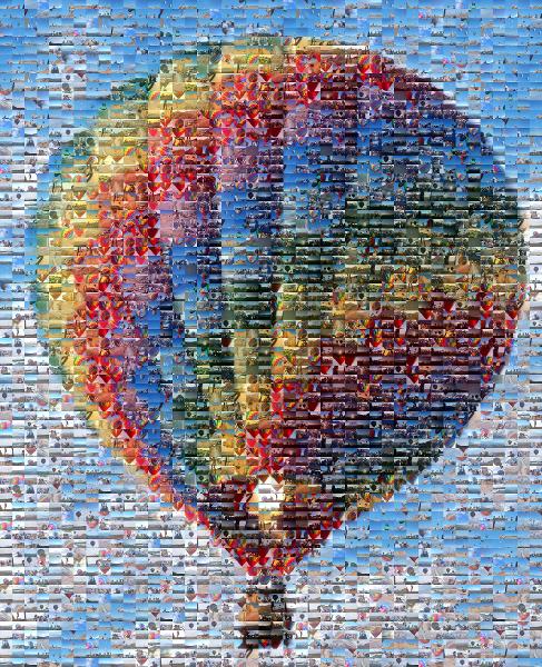 Hot Air Balloon photo mosaic