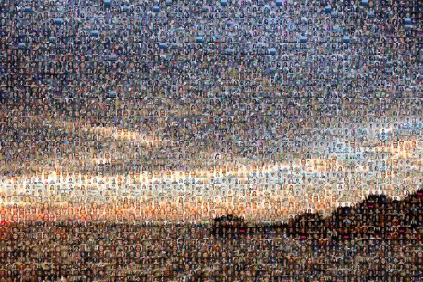 A Tranquil Sunset photo mosaic