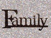 family words letters type text banners posters serifs