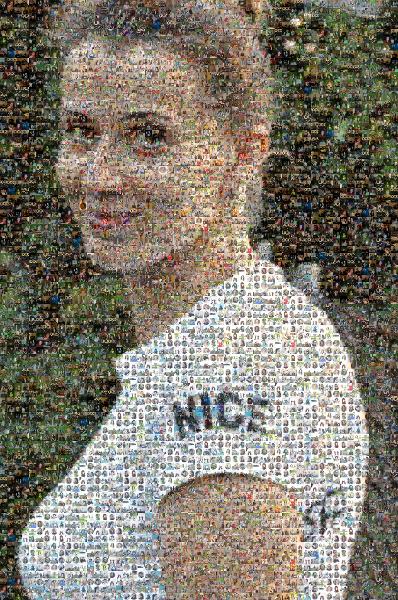 Outdoor Portrait photo mosaic