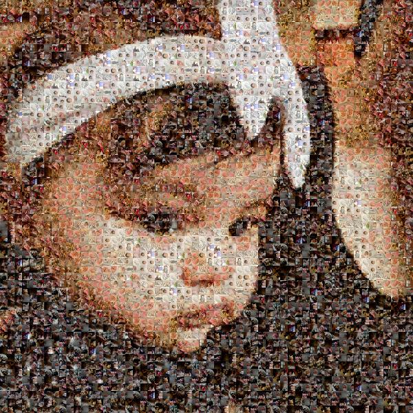 Baby Girl photo mosaic
