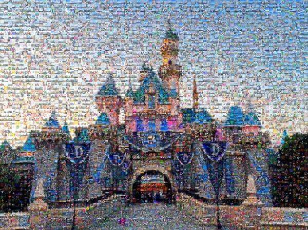 Disney Castle photo mosaic