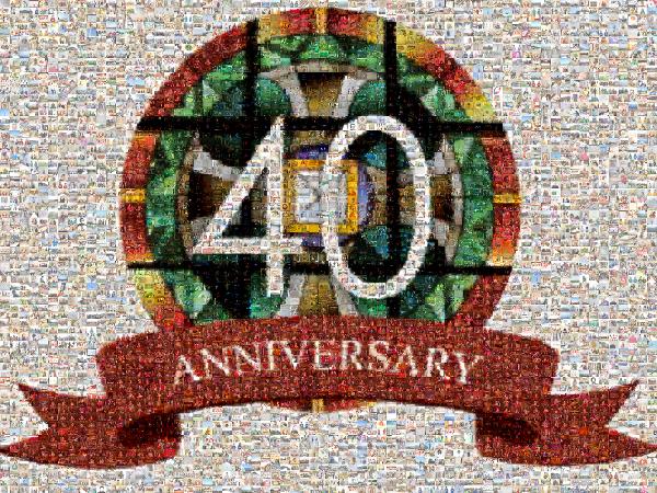 40th Anniversary photo mosaic