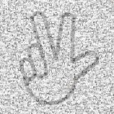 hands symbols illustrations graphics lines shapes pride love win victory