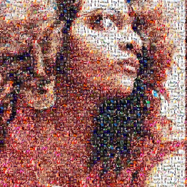 Red hair photo mosaic