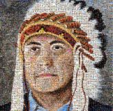 people portraits paintings headdress Native Americans First People man men