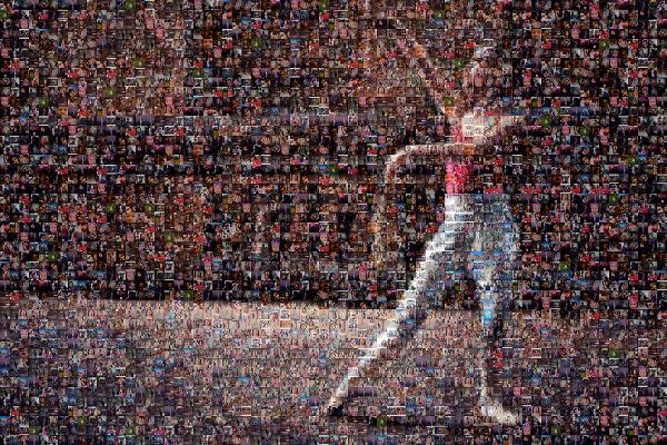 Ballerina photo mosaic
