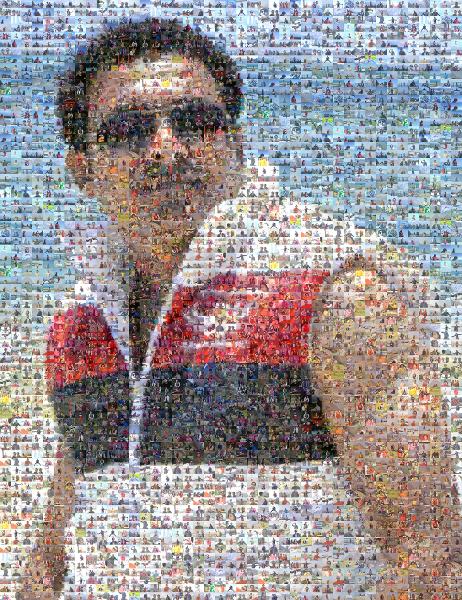 Beach Portrait photo mosaic