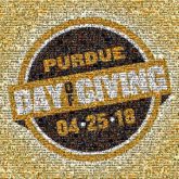 purdue schools organizations giving community text words letters dates events graphics shapes 
