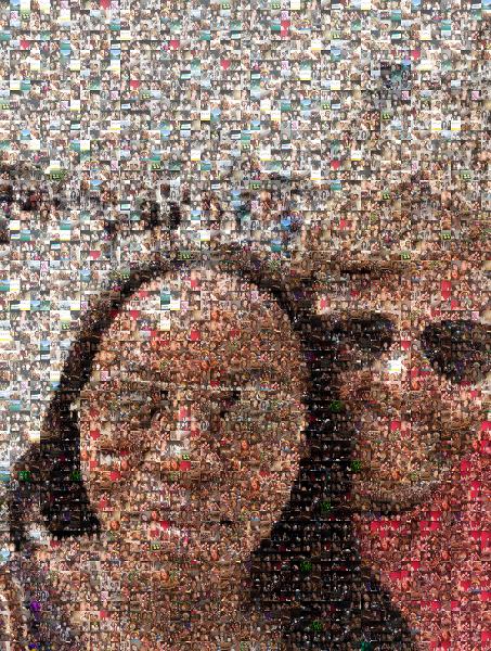 Beachside Selfie photo mosaic
