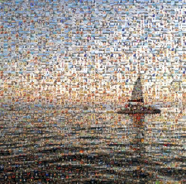 Sail Boat photo mosaic