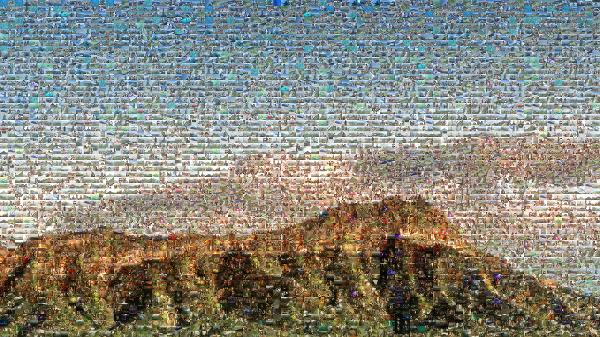 Mountains photo mosaic