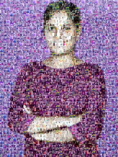 Purple Portrait photo mosaic