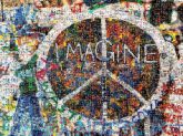 imagine words letters text inspirational peace signs symbols icons graffiti art drawings paintings illustrations