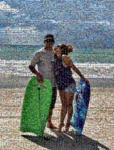 portraits outdoors vacations travel trip boogie boards man woman people person
