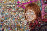 happy birthday messages portraits people faces woman mom mothers text words letters wishes abstract graphics person