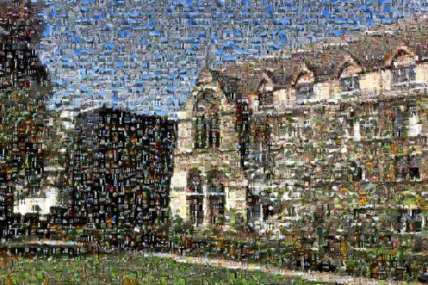 Manor house photo mosaic