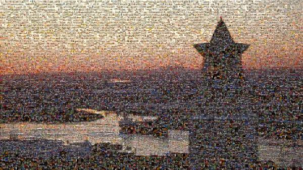 Beautiful Sunset photo mosaic