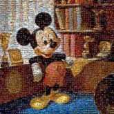 Mickey Mouse Minnie Mouse The Walt Disney Company Birthday Anniversary Artist Art Party Printing