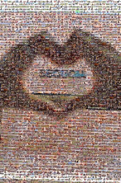 Brick photo mosaic