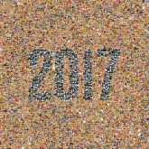 2017 new years numbers text simple 