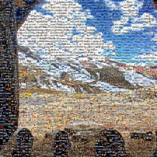 Mountain photo mosaic