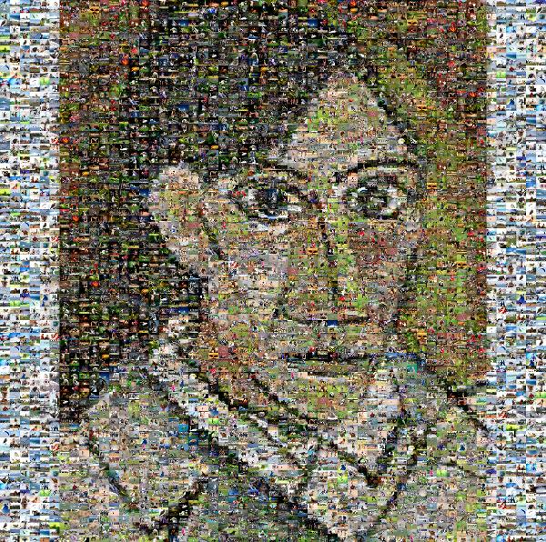 Pablo Picasso photo mosaic