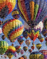 birthdays hot air balloons 70th outdoors colorful skies