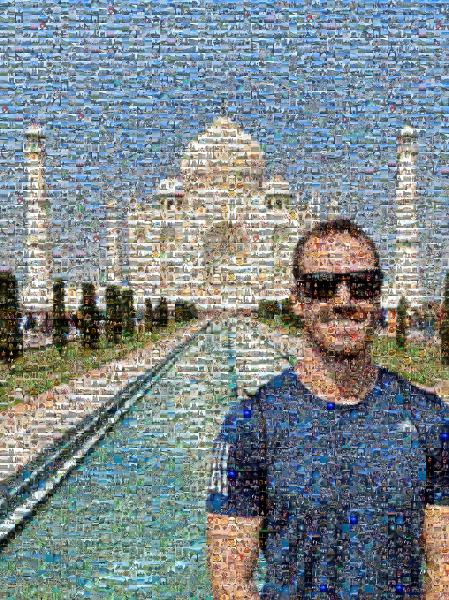 Taj Mahal photo mosaic