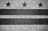Washington Flag of Washington, D.C. Illustration Stock photography Sky Font Black-and-white