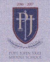 Pope John XXIII Regional High School John XXIII Middle School Middle school School Pope Reverend George A. Brown Memorial School Logo Font Trademark Crest Graphics Brand