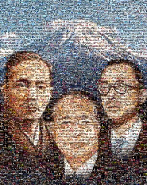 Daisaku Ikeda photo mosaic