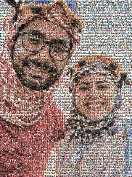 Glasses photo mosaic
